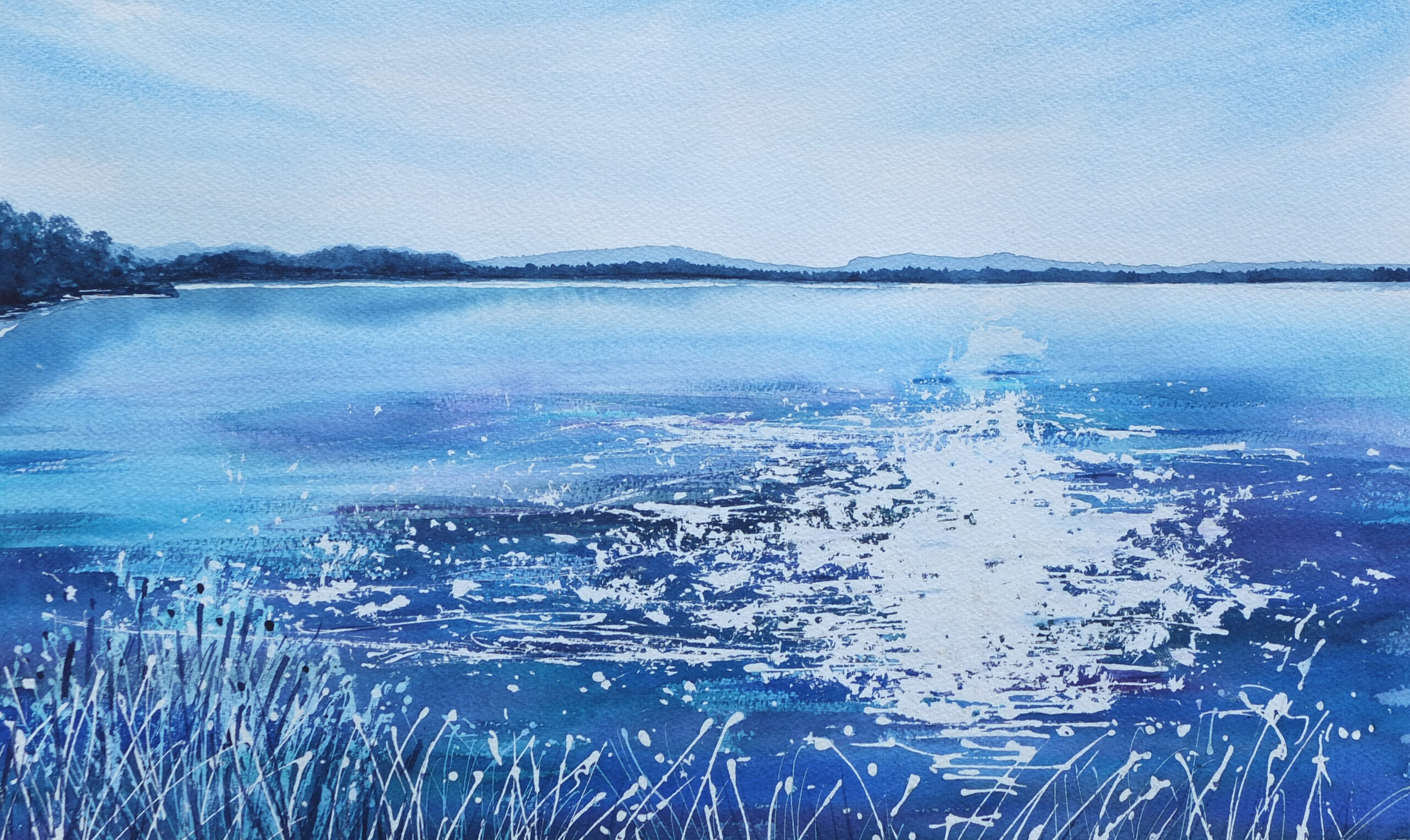 The Big Blue Watercolour