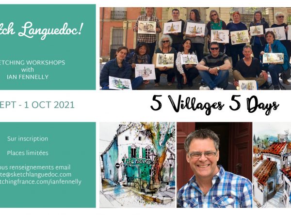 Sketch Languedoc with Ian Fennelly 2021