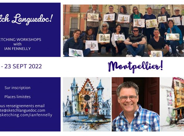 Urban Sketching Workshops in France with Ian Fennelly September 2022