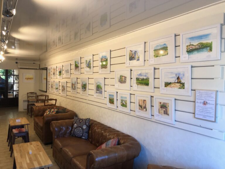 Exhibition at Café Deco, Capestang