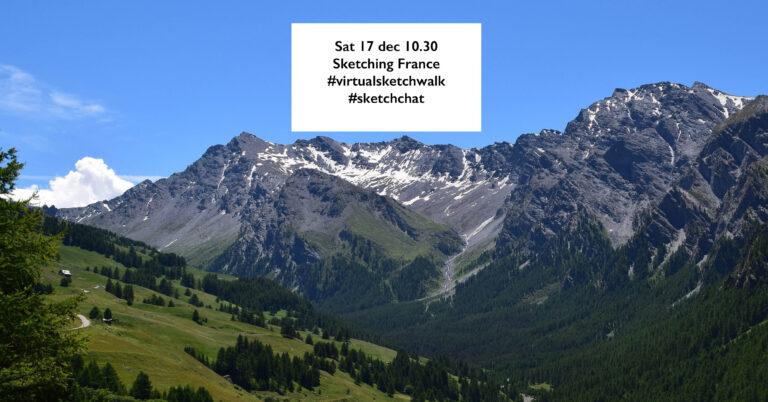 Sketching France – St Veran, French Alps
